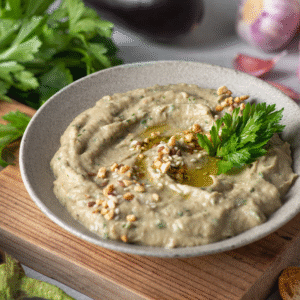 Baba Ganoush (Baba Ganouj) – Smoky Roasted Eggplant Dip